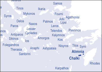 Chalki locator map