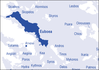Euboea locator map