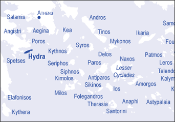 Hydra locator map