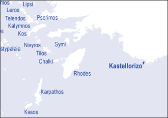Kastellorizo locator map