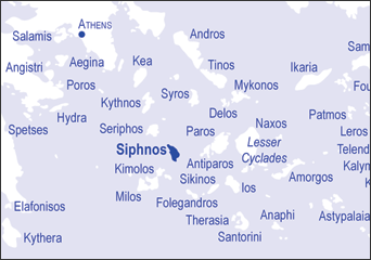 Siphnos locator map