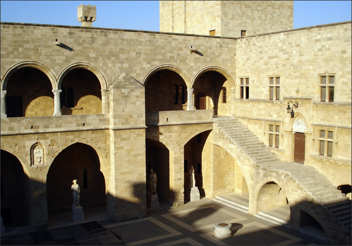 Courtyard of the Palace of the Knights' Hospital